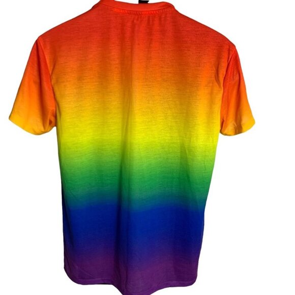Mens Pride Shirt Tie Dye The Only Choice Was To Be Myself Sz M Short Sleeve - Picture 3 of 4